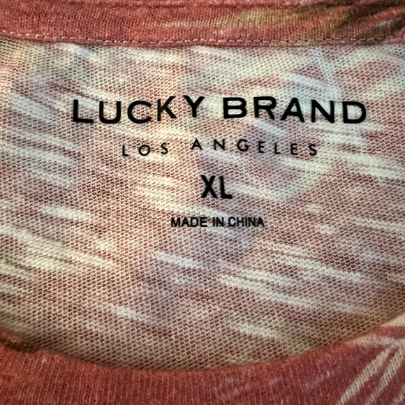 LUCKY BRAND T-Shirt - Leaf Print - New - Size XL - Picture 7 of 7